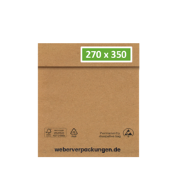 ESD Beutel aus Papier - die nachhaltige ESD Verpackung in 270x350