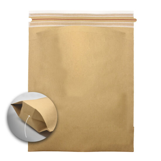 Der Send Bag mit Bodenfalte von WEBER Verpackungen