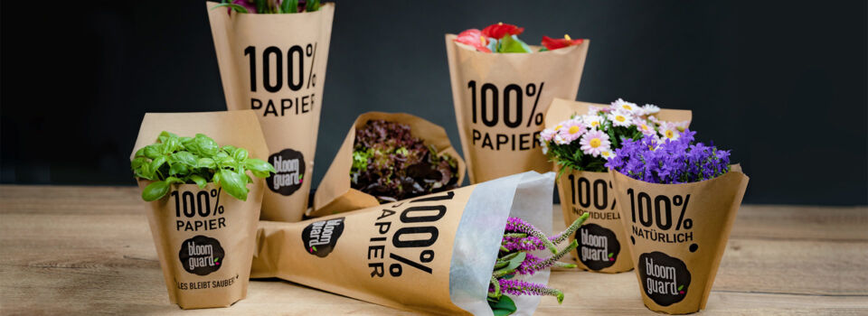 bloom guard - Nachhaltige Verpackungen für Blumen, Kräuter und Salat