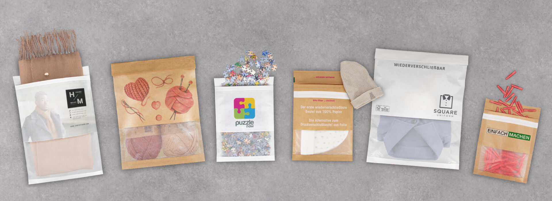 reLoc Bag - wiederverschließbare Beutel aus Papier - von WEBER Verpackungen
